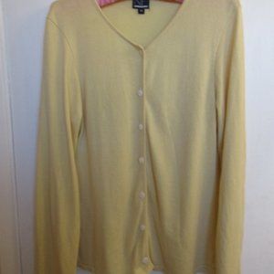 New Frontier Yellow Cotton Summer Sweater